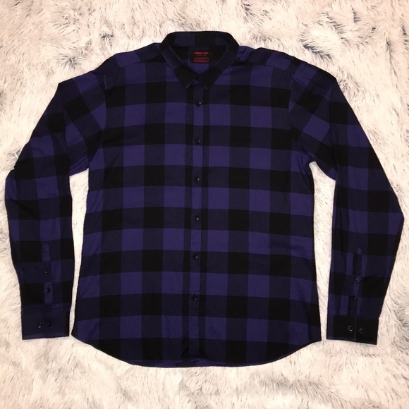 Jared Lang Other - Jared Lang Plaid LS Men’s Shirt XL Purple & Black
